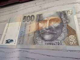 500 Korun Slowakei Banknote guter Zustand