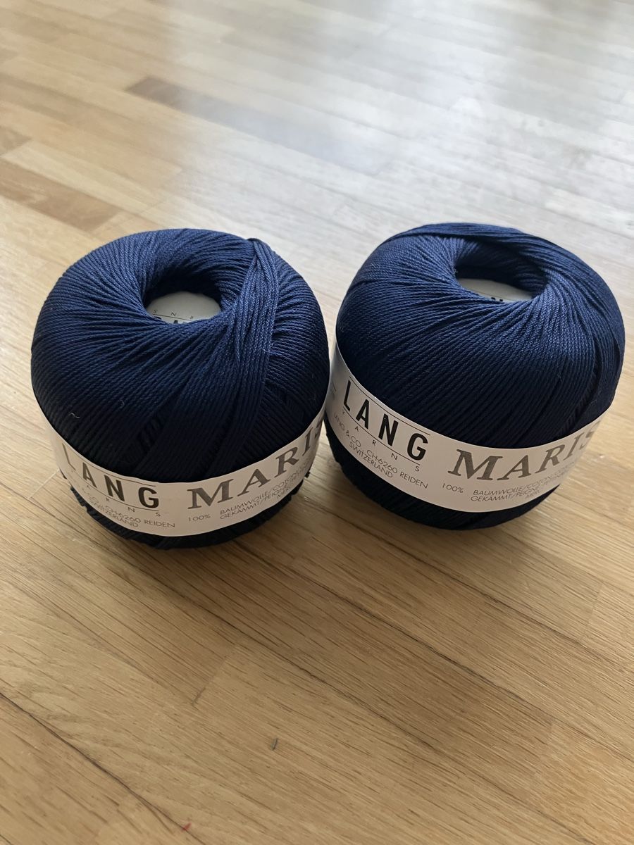 Lana: Lang Yarns Marisa, Dunkelblau, 2 Knäuel – Nuovo e nell'imballaggio originale da Luzern venduto da xyz9