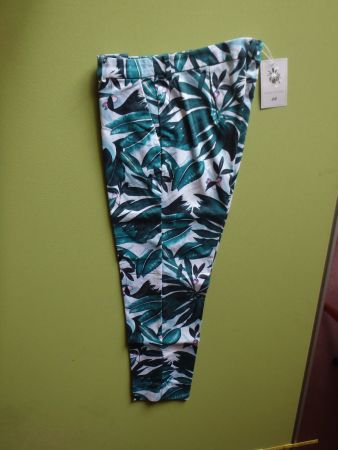 H&M Anna Glover Hose mit tropischem Muster, neu mit Etikett!