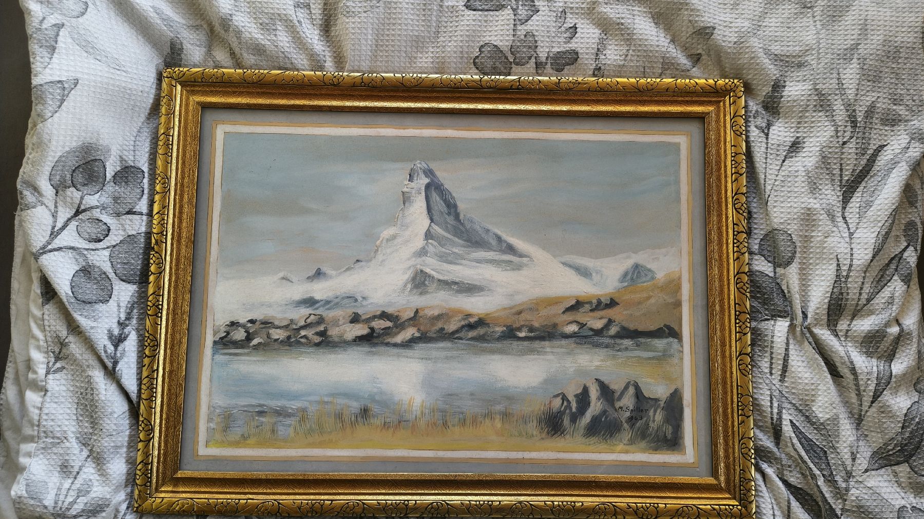 Dipinti: Aquarell Matterhorn 1963 M.Spiller – Usato da Leimiswil venduto da Kallebulli 4