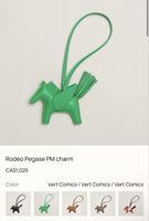 100% ORIGINAL HERMÈS TASCHE CHARM RODEO PEGASUS PM