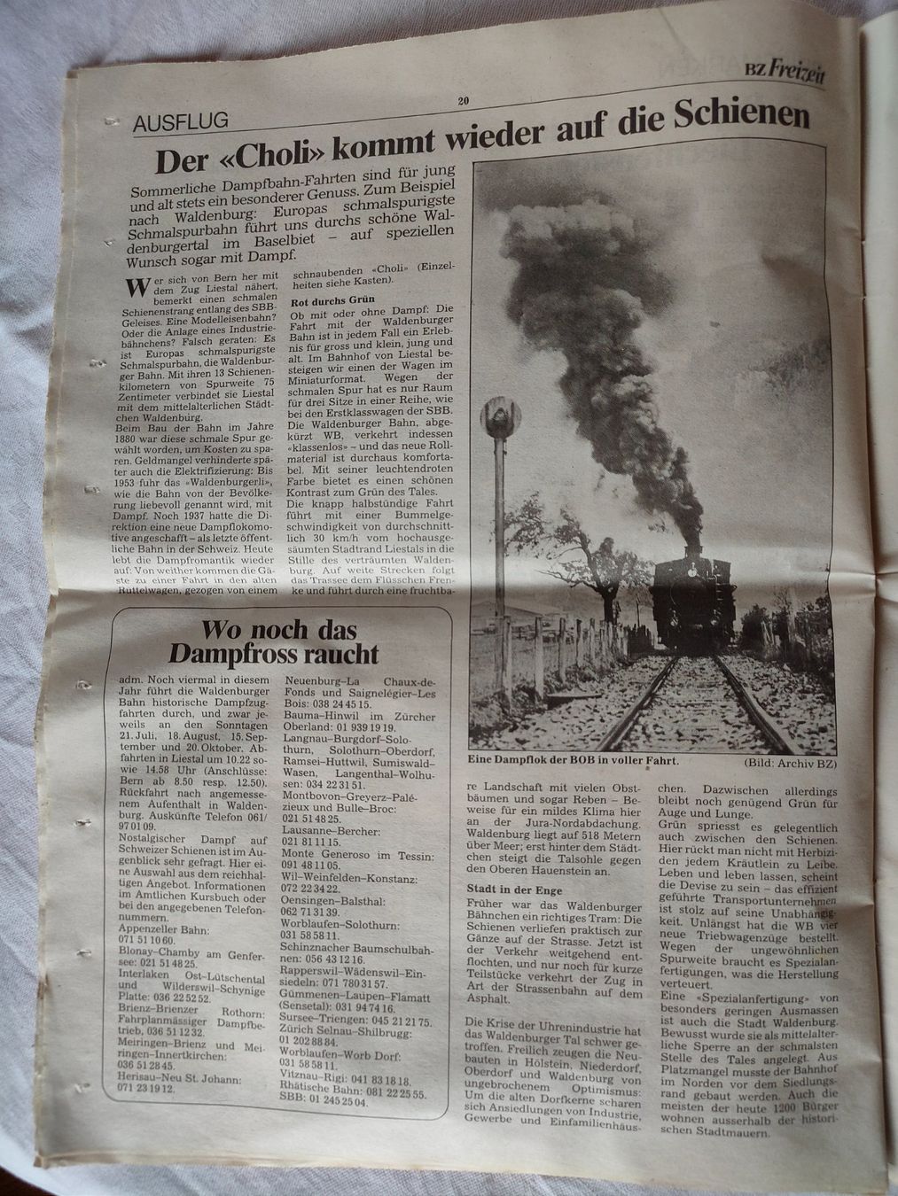 Riviste & Magazine: BZ Freizeit Zeitungsbeilage, Sommer 1985 – Usato da Ins venduto da Baj 3