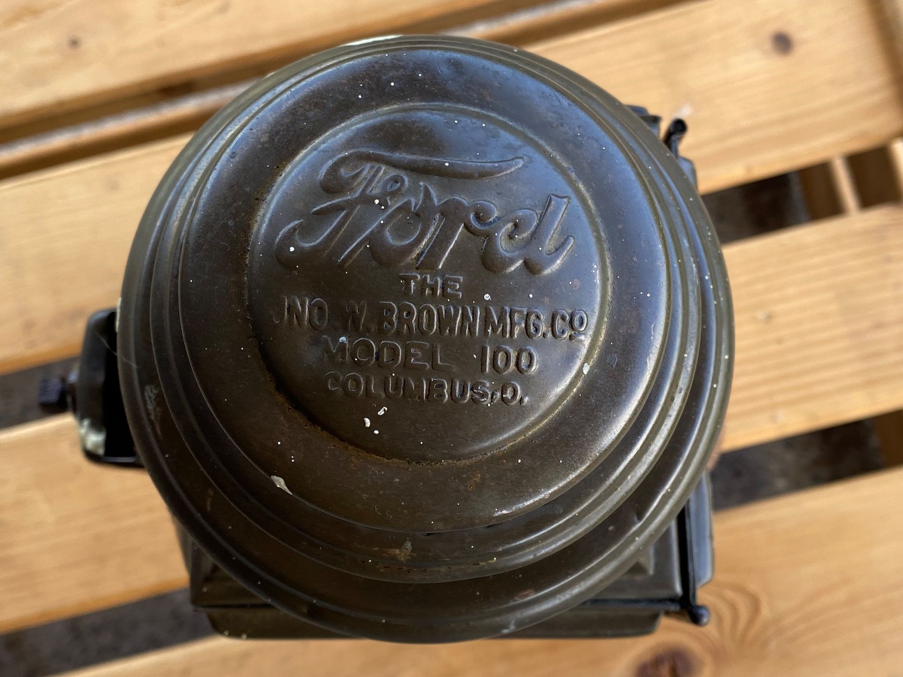 Lampen: seltene antike Ford Oldtimer Lampe aus den USA – Gebraucht aus Feldbach von Fea1 8