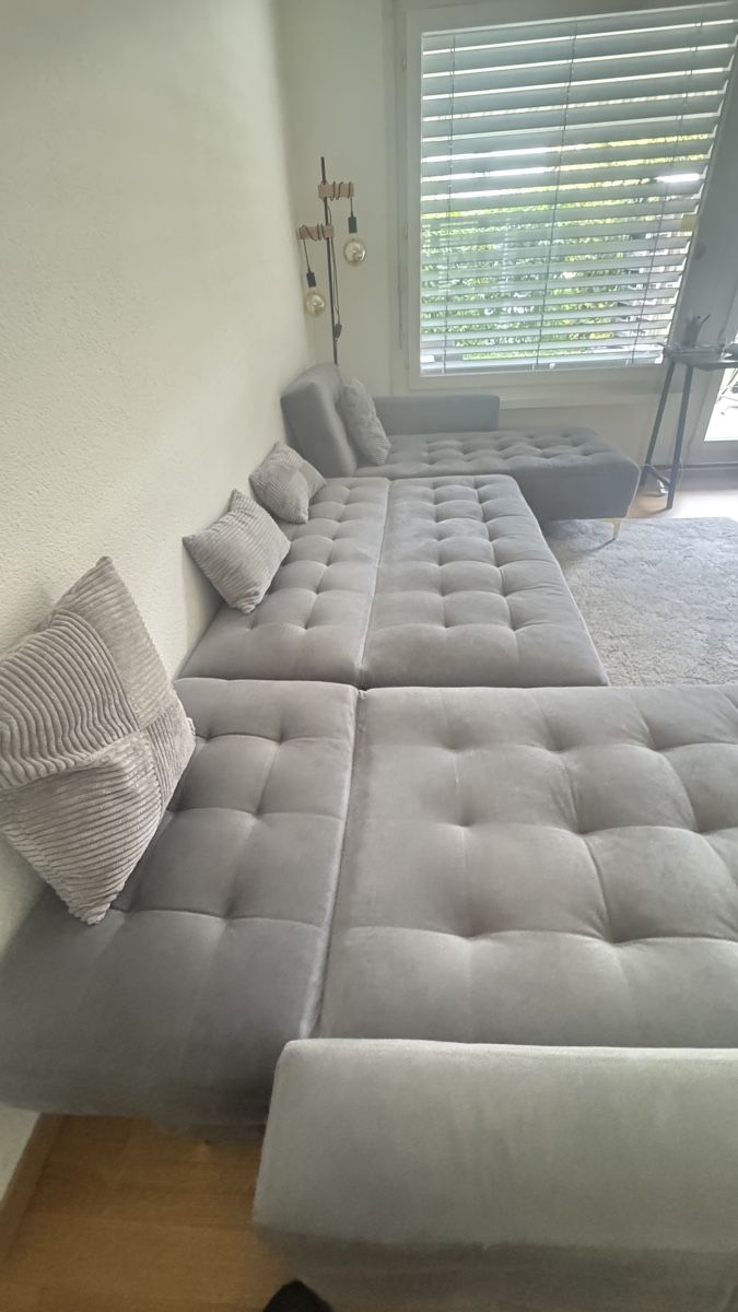 Divani: 5 Seater U-Shaped Modular Velvet Sofa – Usato da Stallikon venduto da F_K_25 3