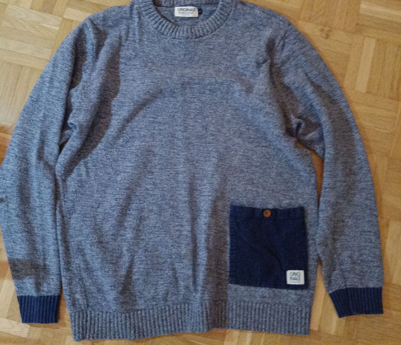 Jack & Jones Pullover & Sweatshirts: Pull homme Jack & Jones bleu gris taille L  – Gebraucht aus Le Grand-Saconnex von Cornichon.Geek 2