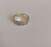 RING SILBER 925 MIT RUNDUM MUSTERUNG