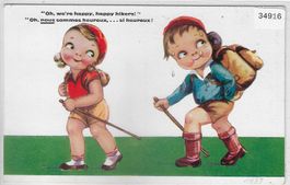 Oh, we're happy, happy hikers! Comique-Serie 1933