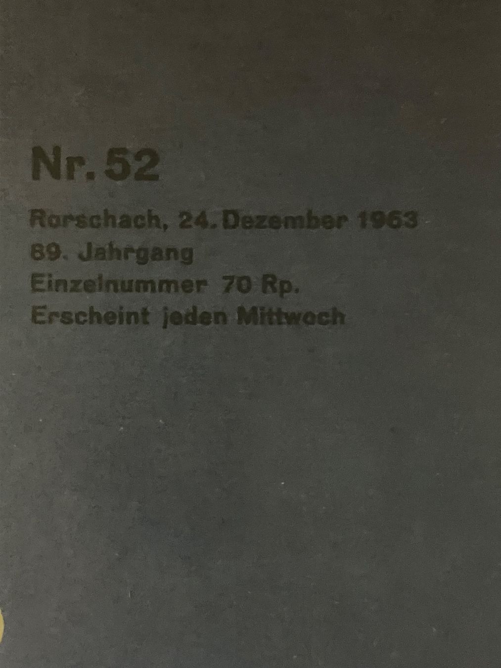 Riviste & Magazine: Nebelspalter 1963 – Usato da Erlenbach im Simmental! venduto da Simmentaler-Perlen 2