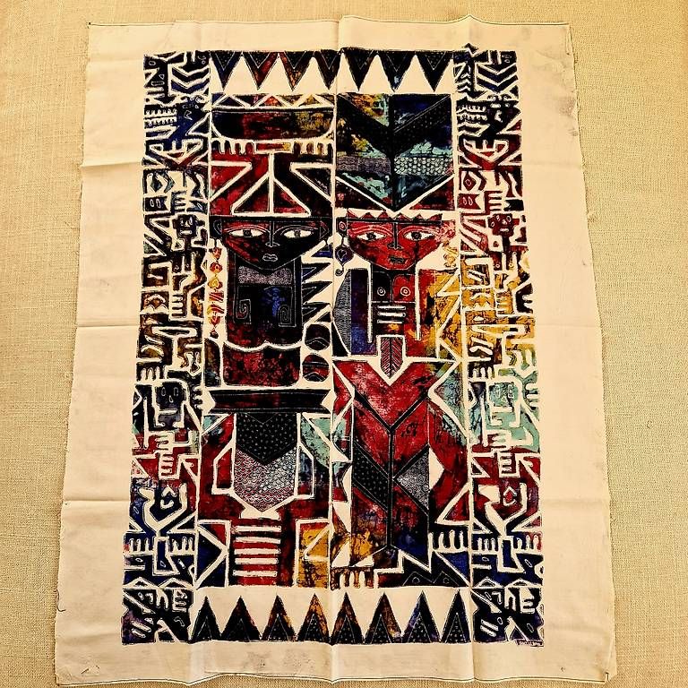 Dipinti: Batik - signé par artiste – Usato da Lausanne venduto da fclaus-2009