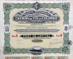 Société Nationale de CdF en Colombie SA, Bruxelles - 1927