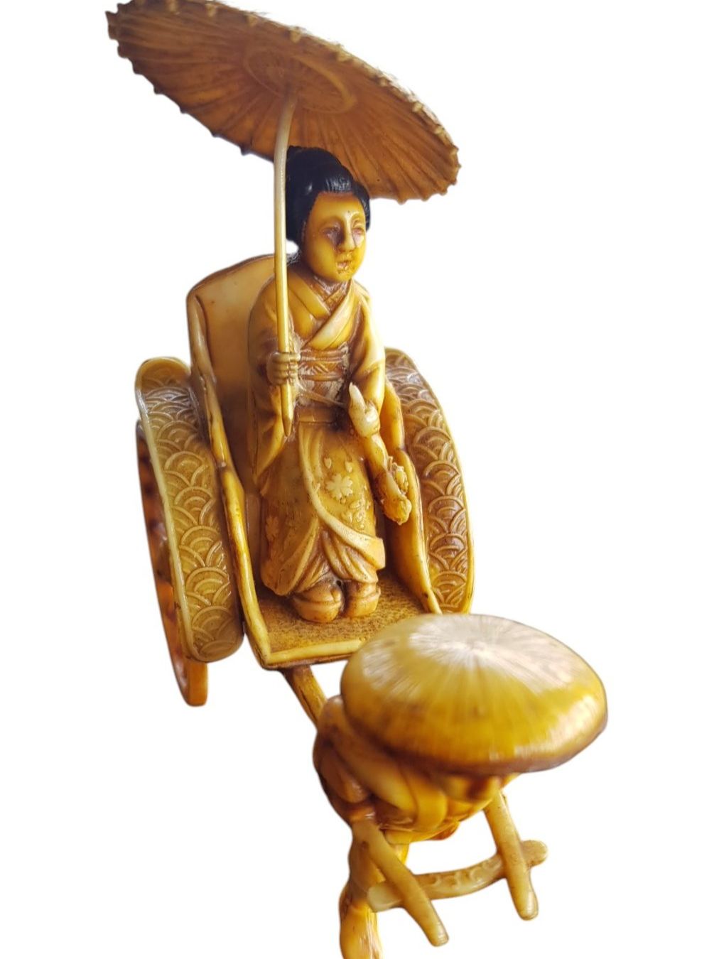 Statuette: Rischkafahrer alte Figur – Usato da Mörschwil venduto da antiksalon 2