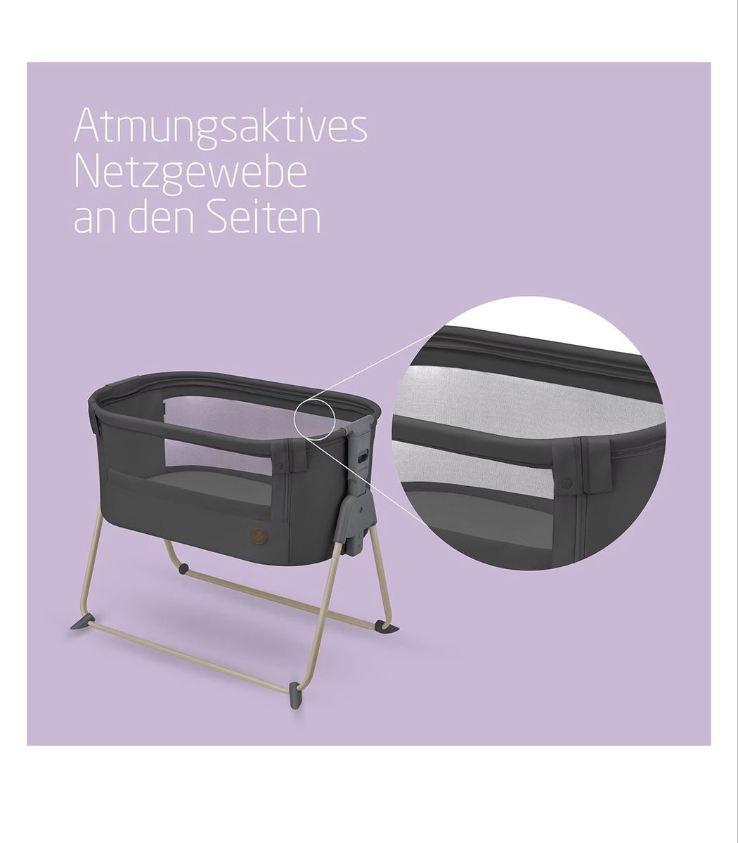 Wiegen & Stubenwagen: Maxi-Cosi Tori bedside cot Beyond Graphite Eco – Neu (gemäss Beschreibung) aus Zürich von bremetobias 3