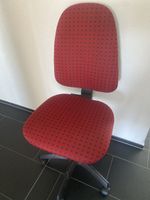 Bürostuhl rot mit Rollen gebraucht