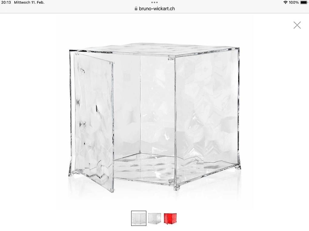 Kartell Scaffali: Kartell Optic Kubus mit Tür – Usato da Luzern venduto da Telli29 1