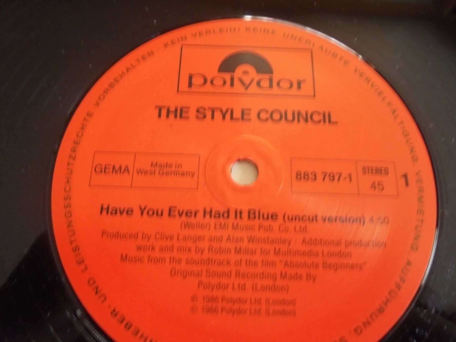 Schallplatten: " Have you ever had it blue " B.O Absolute beginners /Maxi – Gebraucht aus Crissier von Promopost 2