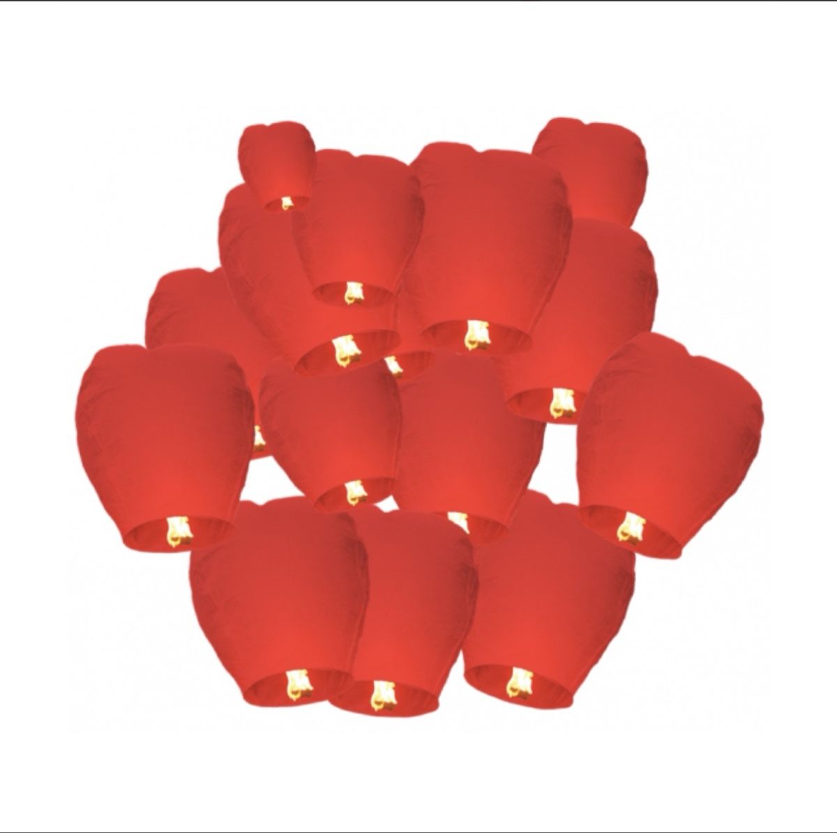 Laternen: 90 St. Himmelslaternen Rot – Neu und originalverpackt aus Basel von TheMihayeFamily 1