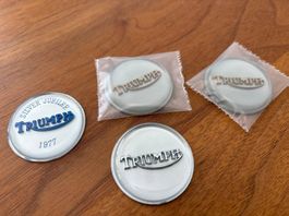 Triumph T140 Bonneville Tank Badge Silver Jubilee Veteran