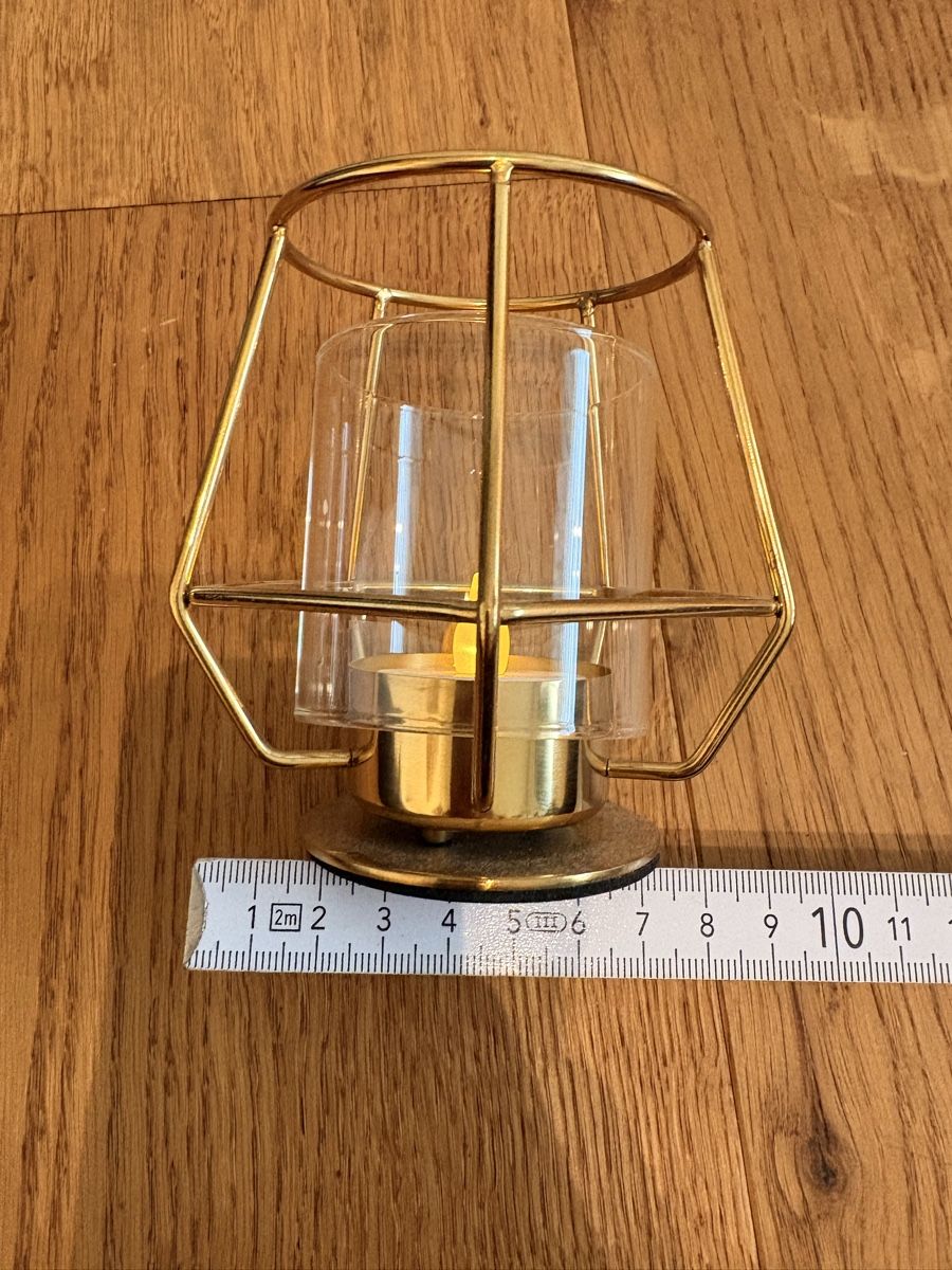 Portacandele: Windlicht, Kerzenständer mit LED-Kerze - Winter, Sommer – Nuovo (secondo la descrizione) da Breitenbach venduto da Alice_xy 2