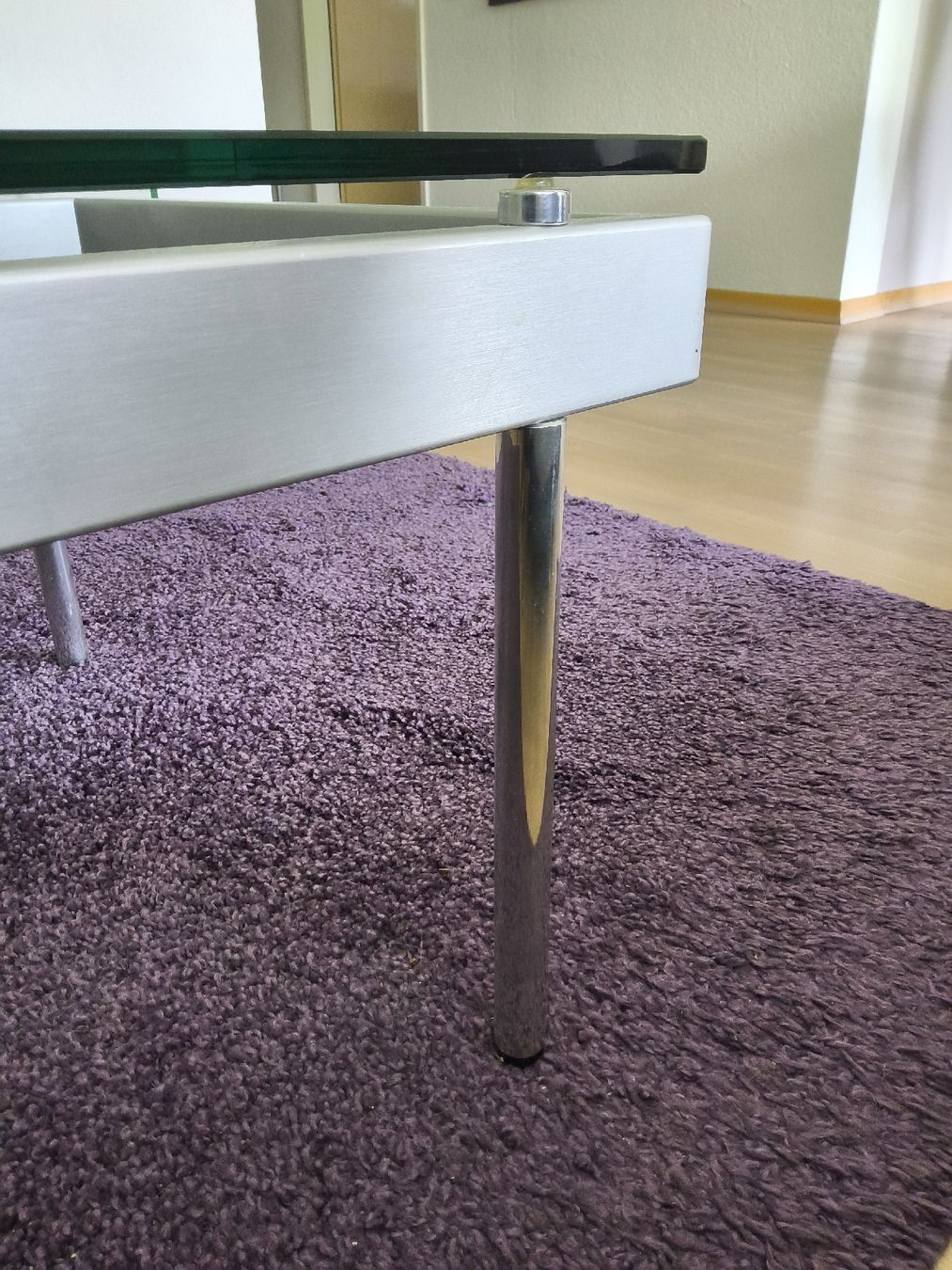 De Sede Tavoli: Design Glas Beistelltisch von de Sede – Usato da Basel venduto da Blaetz 2