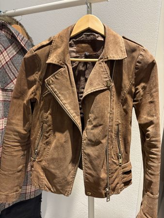 Wildlederjacke in Braun Gr. 36 MNG