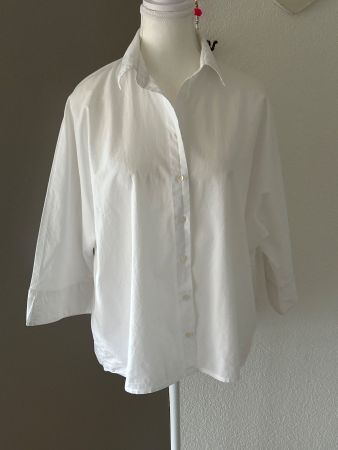 3/4 Arm Bluse weiss von MNG Gr. S