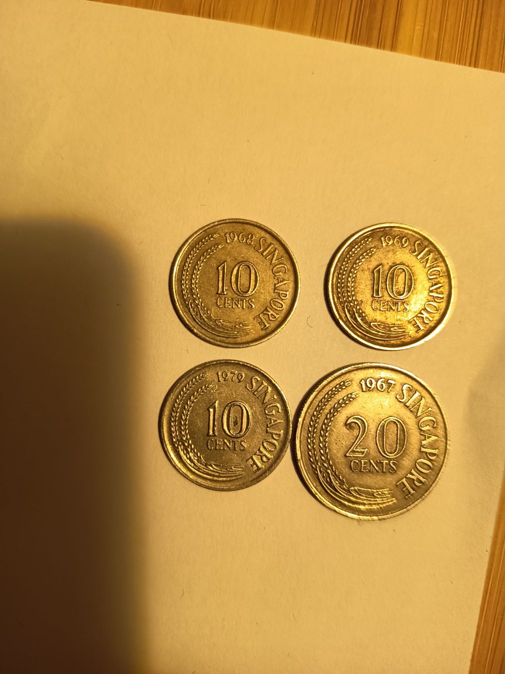 Tutti le monete: 10 + 20 cent singapur   gripnr 93 – Usato da Wattwil venduto da LuckyLegoandCoins