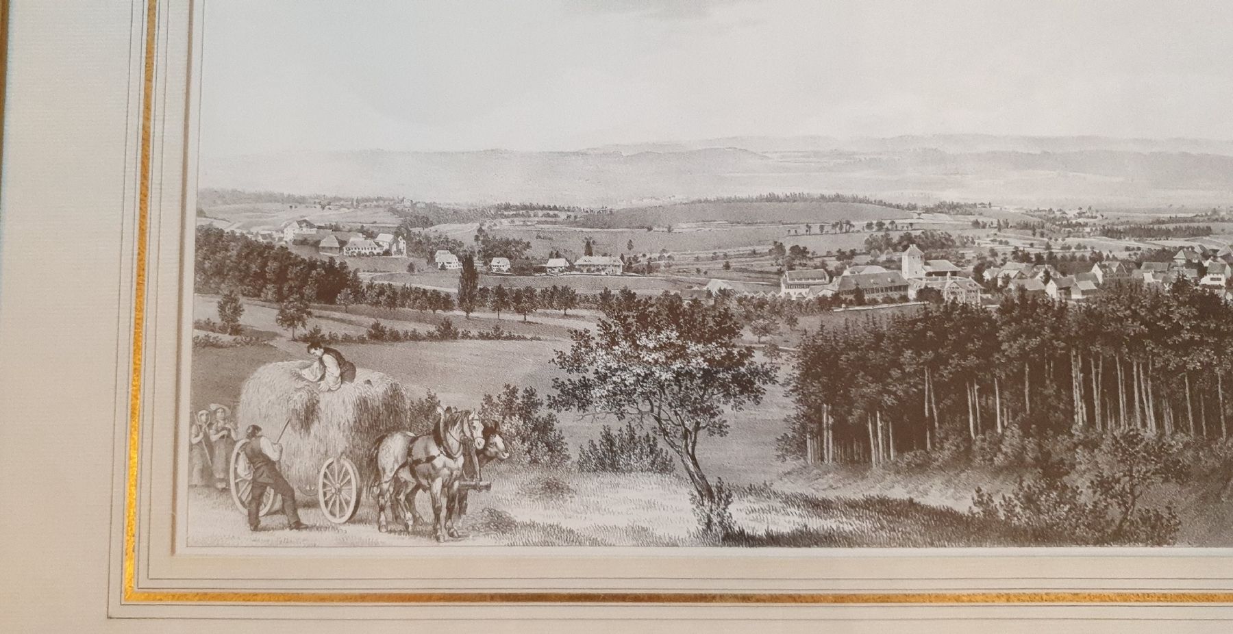 Grafiken & Lithographien: Bild - Lithographie im Goldrahmen. Von Wo? – Gebraucht aus Kreuzlingen von Rschweiz1 1