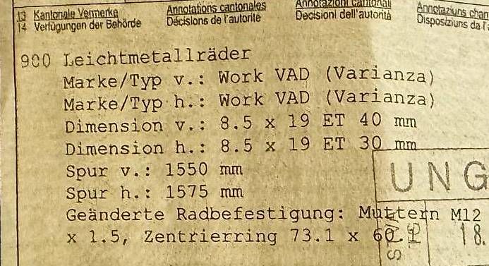 Cerchioni: JDM 19" Work Varianza VAD – Usato da Willadingen venduto da Remnan 2