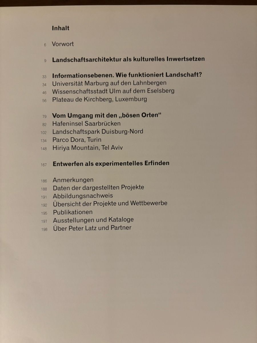 Libri: Syntax der Landschaft. Landschaftsarchitektur Peter Latz – Usato da Zürich venduto da WWehrle 2