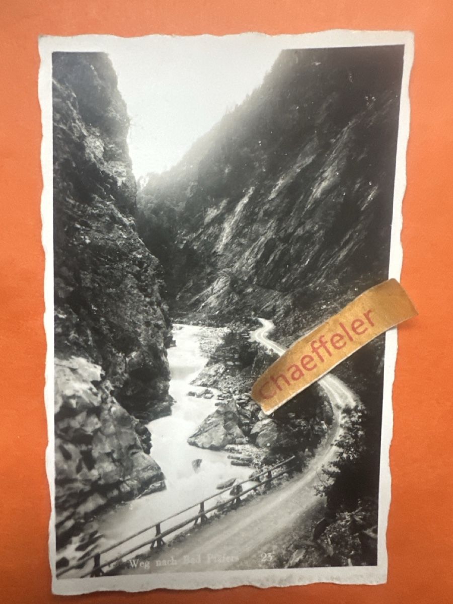 Cartoline postali: Alte Ansichtskarte "Weg nach Bad Pfäfers" um 1934 – Usato da Zürich venduto da Chaeffeler