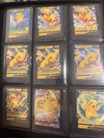 Pokemon Karten Pikachu V und Vmax Set 9 Karten gesamt