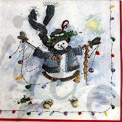 Serviettes: Serviette schneemann – Neuf (Voir description) à Schlatt TG par kreativ-atelier