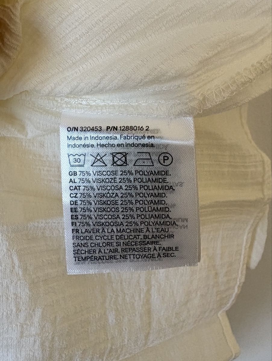 H&M Camicette: Top/Bluse weiss Grösse S  – Nuovo (secondo la descrizione) da Malans GR venduto da sim_6pjl 3