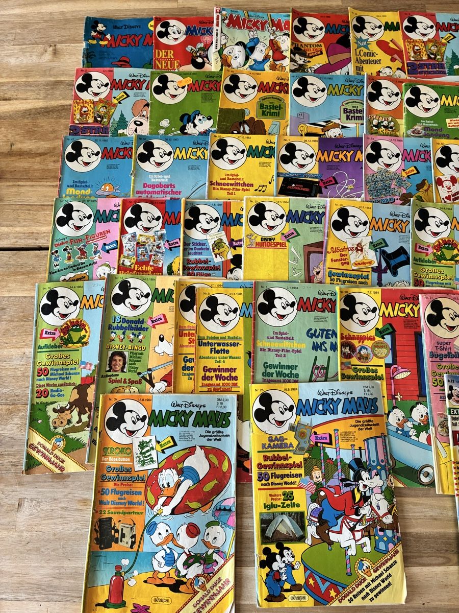 Comics: Micky Maus Hefte Sammlung, Jahrgänge ab 1982 bis 2002 – Gebraucht aus Oberburg von 4207simon 1