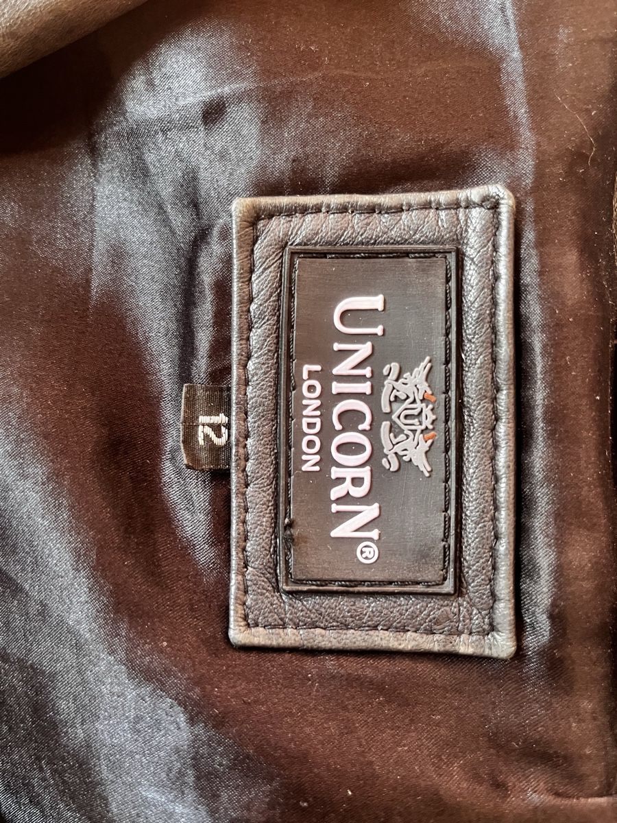 Giacche: Unicorn London Leather Biker Jacket Size 12 – Usato da Zürich venduto da J.Bogdan 1
