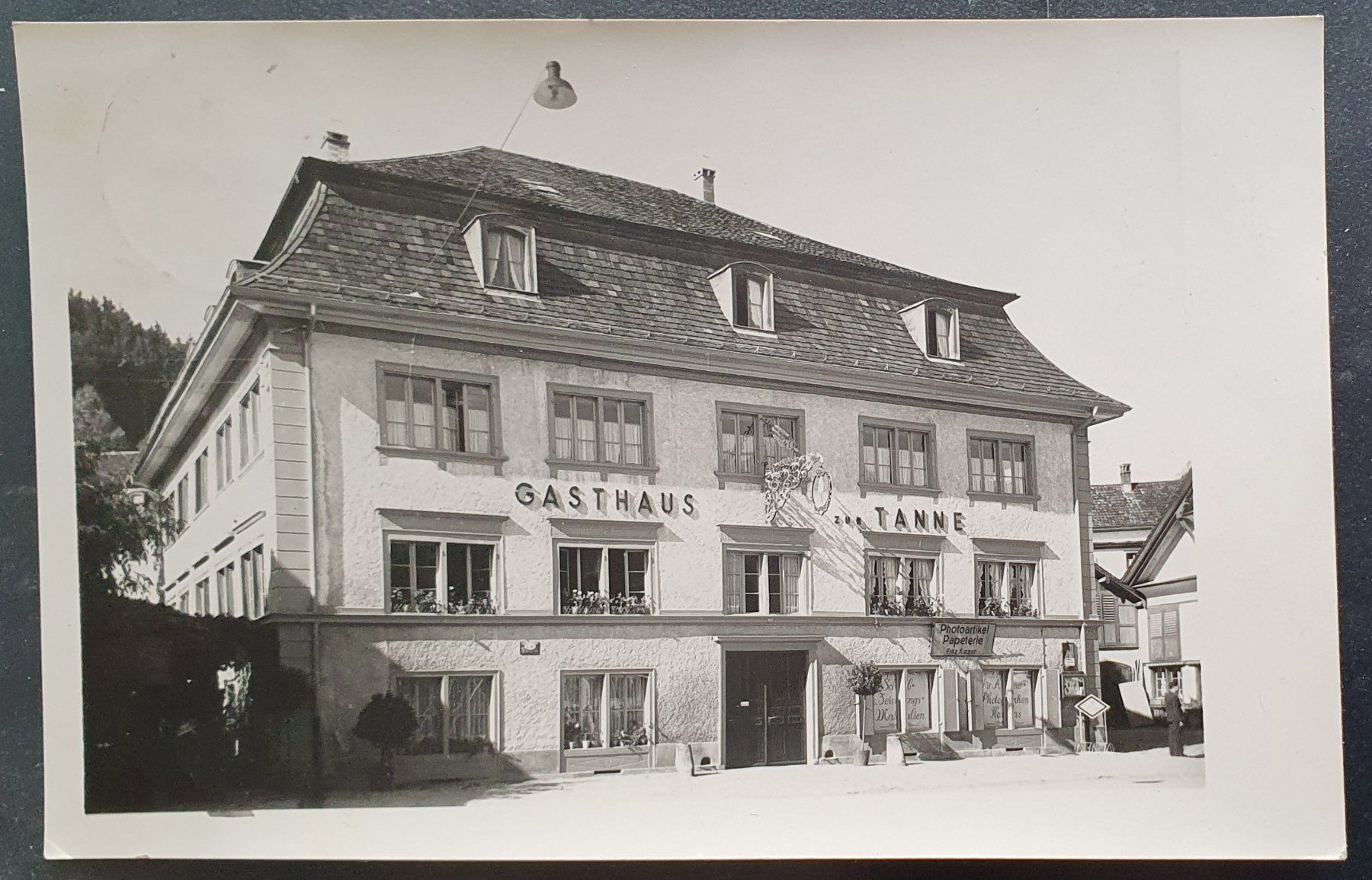 Ansichtskarten: Bauma 1946 - Gasthaus Tanne – Gebraucht aus Kreuzlingen von Rschweiz1