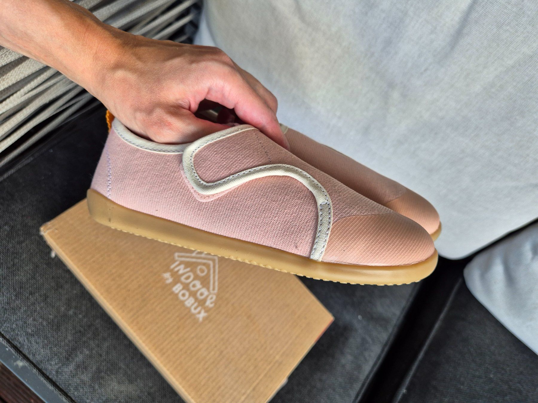 Bobux Scarpe per ragazze: Neue Mädchen Hausschuhe Bobux – Nuovo (secondo la descrizione) da Spreitenbach venduto da Jus_299b 3