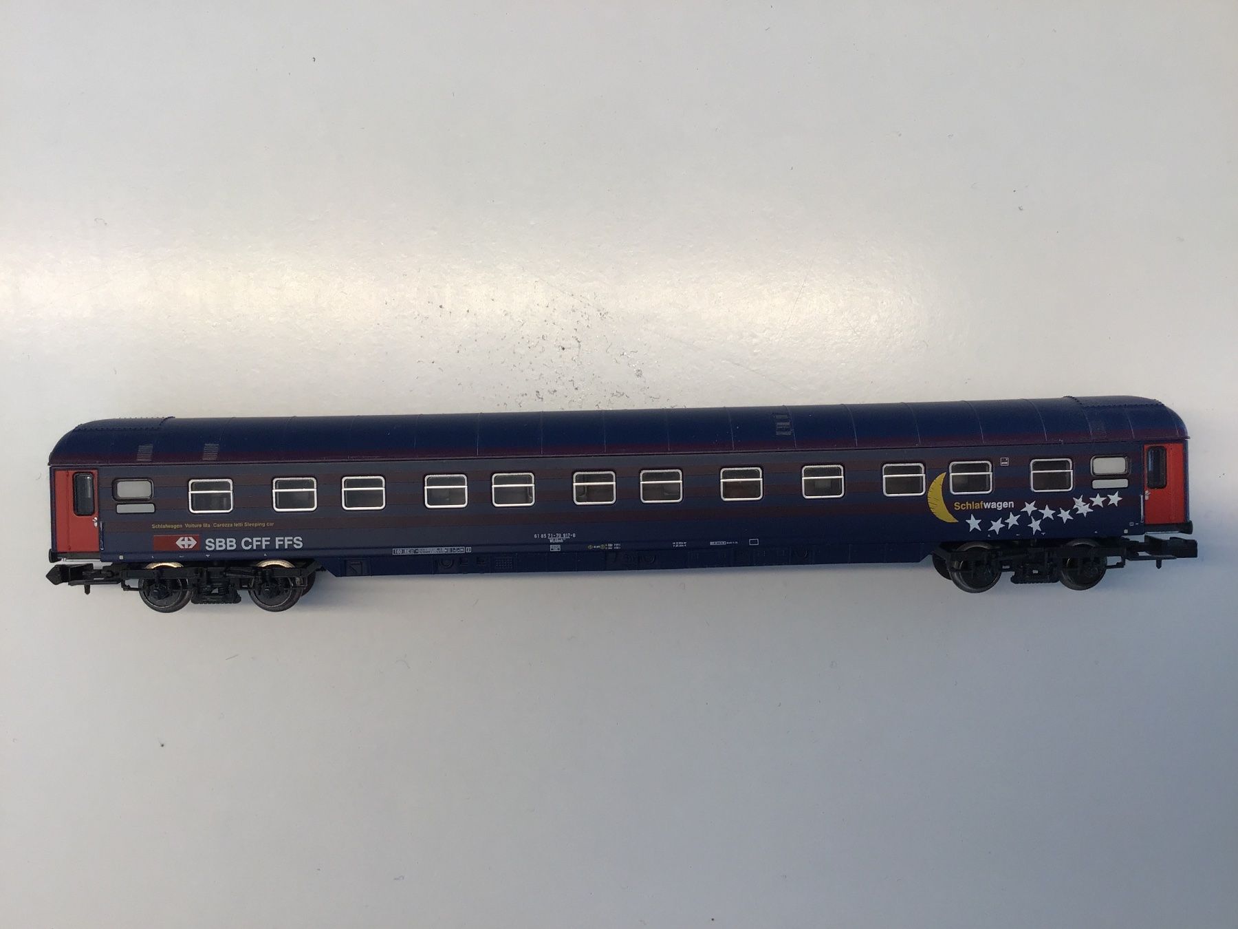 Trix Modellini di ferrovie: MINITRIX SCHLAFWAGEN SBB SPUR N OHNE OVP – Usato da Männedorf venduto da Spezial-Modelle