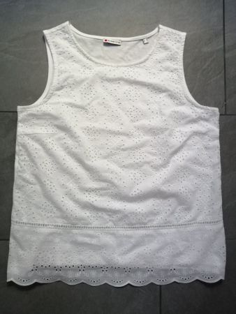 Blusentop mit Lochstickerei von Street One Gr. 38 NEU!