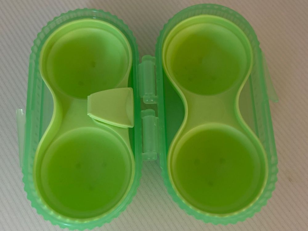 Eierbehälter für 2 Eier, grün, Transportbox Picknick Dose (Neu (gemäss ...