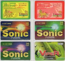 Empier, Sonic + Viper Prepaid Telefonkarten