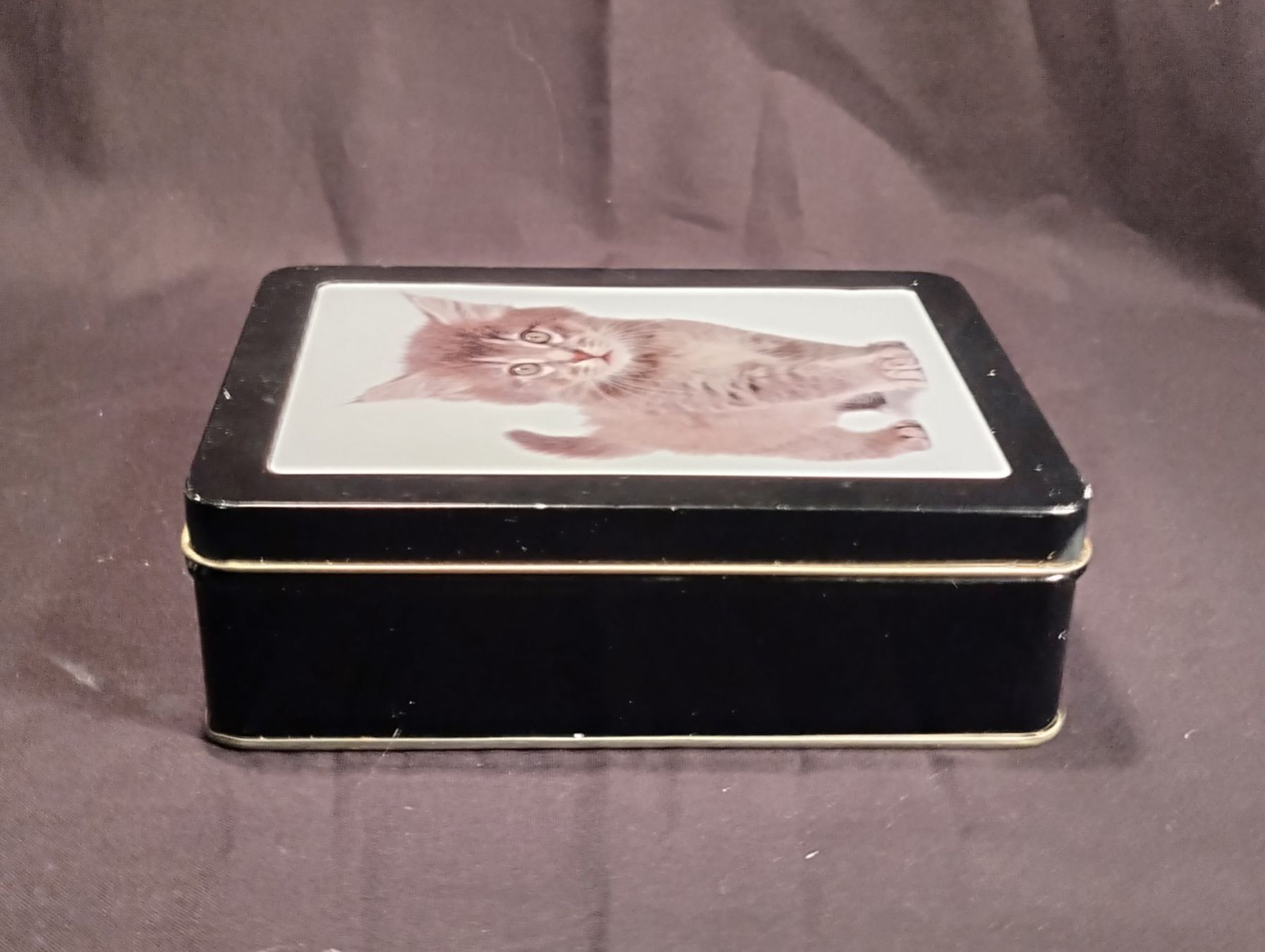 Altro in Decorazioni & Accessori: Blechbüchse mit Katze, Tigerli – Usato da Bellach venduto da JingleCherry 1