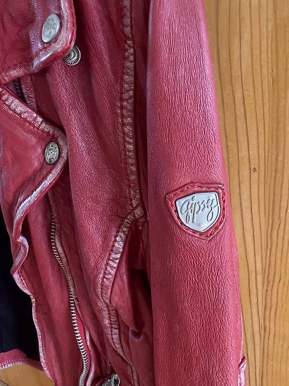Vestes: Leder-Bikerjacke Vintage Red Gr. S – D'occasion à Schaffhausen par blu_69kx 1