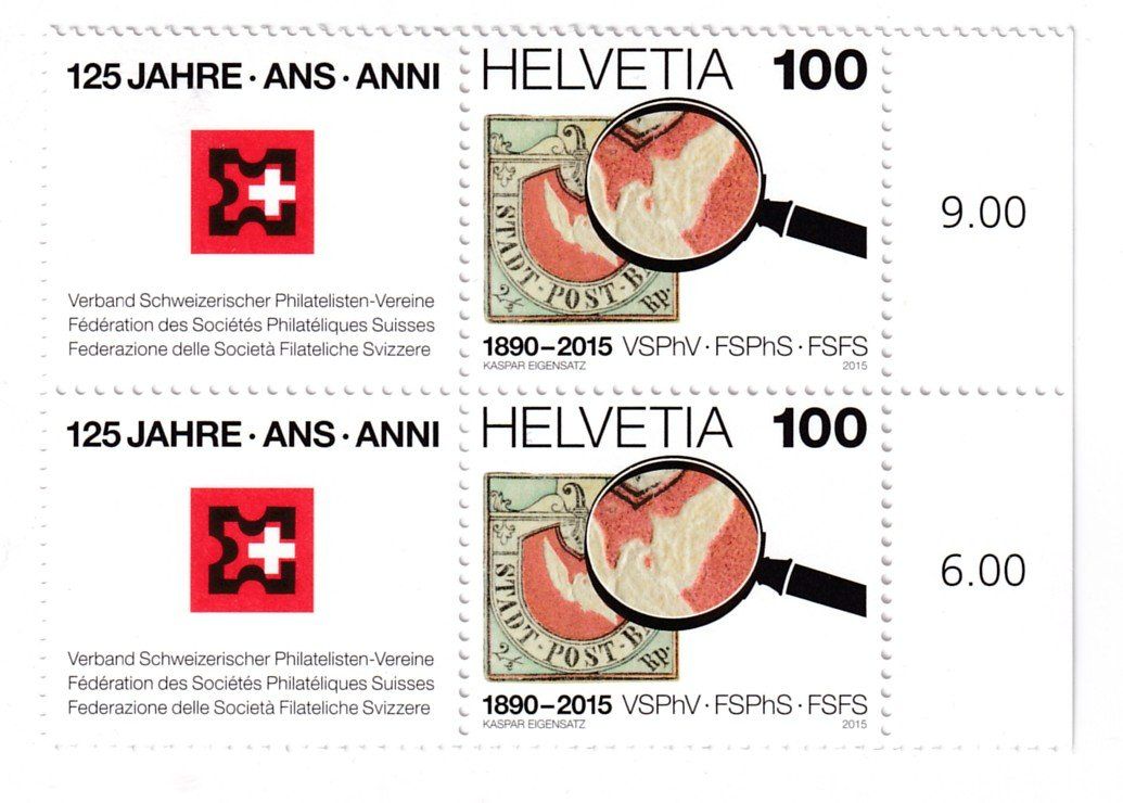Tutti i francobolli: Sonderblock  2015 ungestempelt – Nuovo (secondo la descrizione) da Neuchâtel venduto da karlpierrino