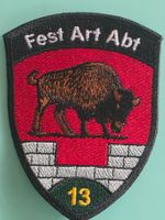 Festung Abzeichen Badge Fest Art Abt Bison 13 Grun Tenue A