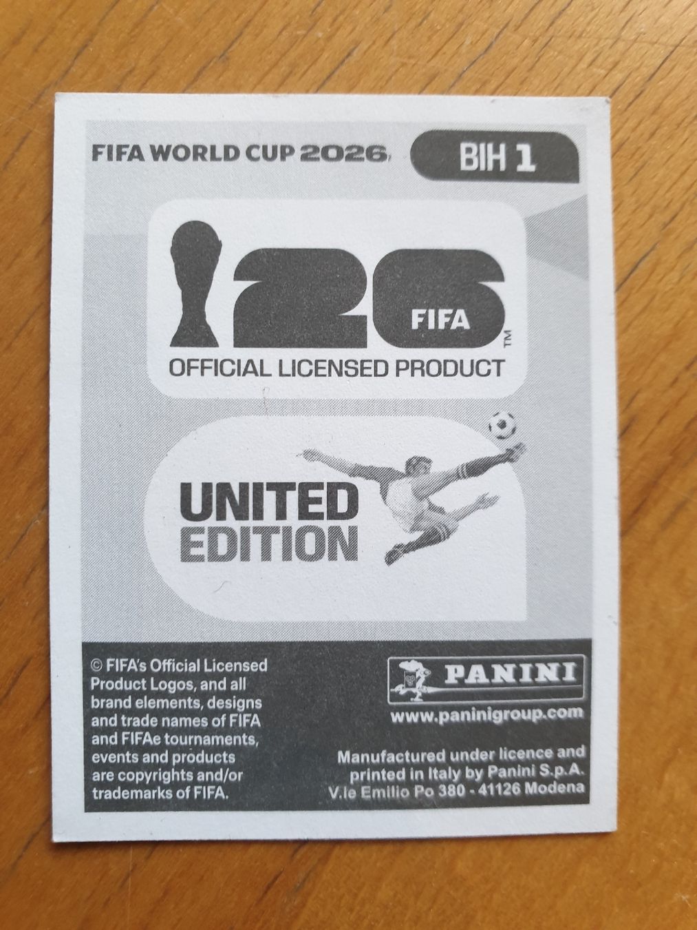 Panini Carte collezionabili: Panini WM 2026 BIH 1 – Nuovo (secondo la descrizione) da Einsiedeln venduto da MGXX 1