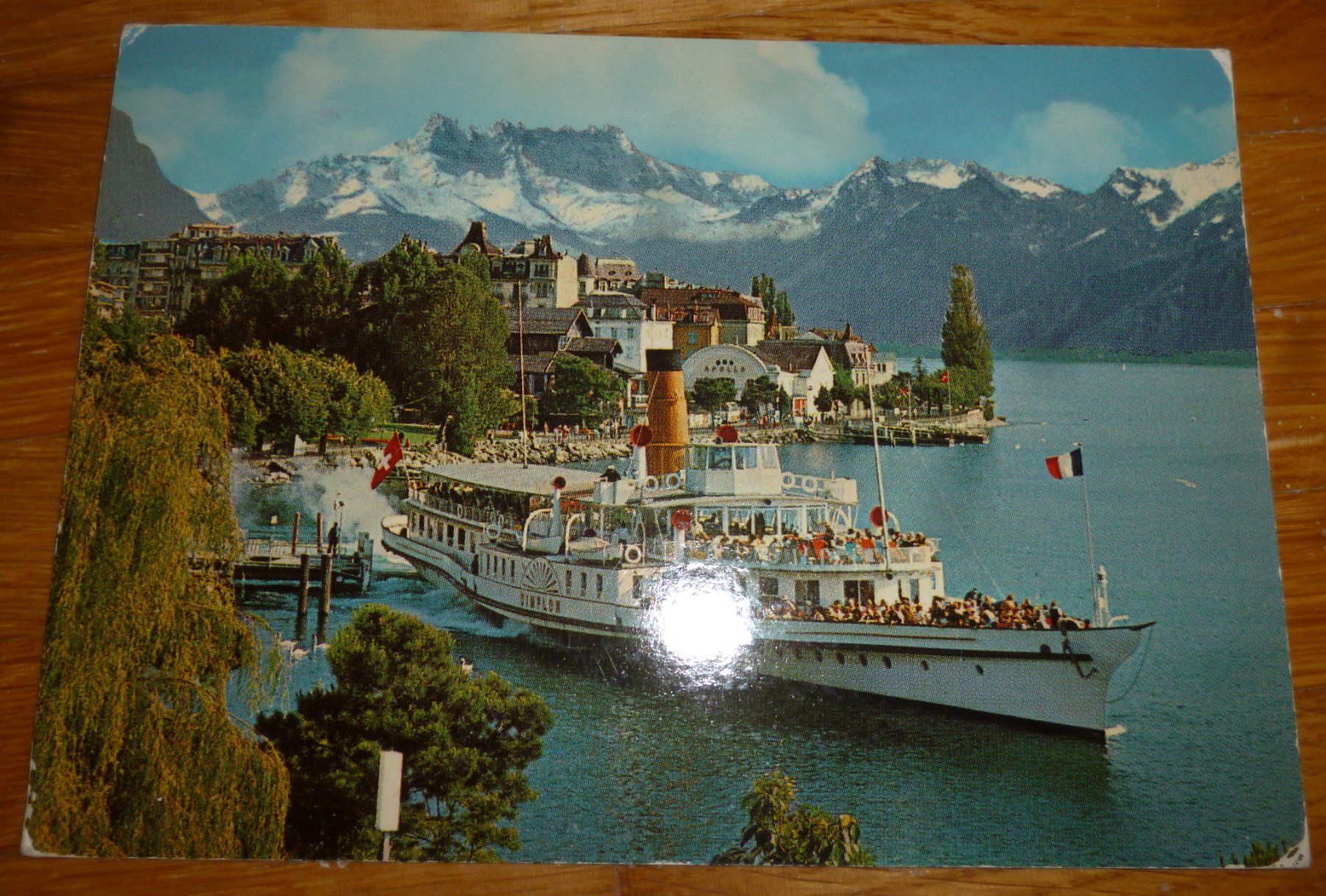 Ansichtskarten: Postkarte mit DS Simplon – Gebraucht aus Langenthal von Tbraunbaer