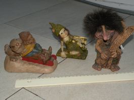 Troll Fee Zwerg Deko Figuren Set 3 Stk