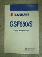 Bedinungsanleitung  Suzuki GSF 650/S K5