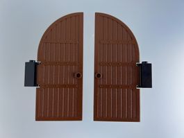 LEGO Burg Türe gross braun 2x